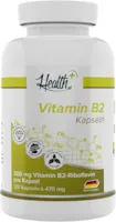 Zec+ Nutrition Health+ Vitamin B2 - 120 Kapseln hochdosiert, für ein gutes Nervensytem und einen funktionierenden Energiestoffwechel, Made in Germany