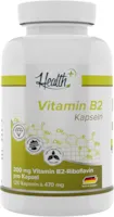 Produktbild von Zec+ Nutrition Health+ Vitamin B2 - 120 Kapseln hochdosiert, für ein gutes Nervensytem und einen funktionierenden Energiestoffwechel, Made in Germany