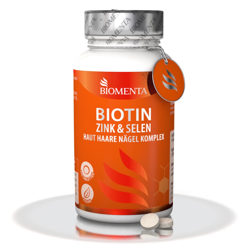 Produktbild von Bewertung BIOMENTA Biotin hochdosiert + Zink + Selen