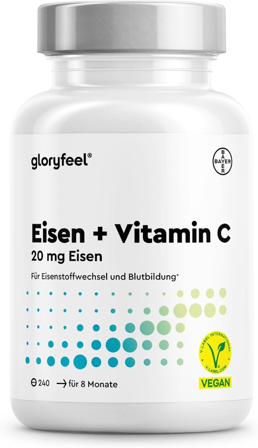 Produktbild von Bewertung GloryFeel Eisen mit natürliches Vitamin C