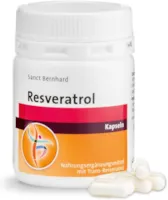 Produktbild von Bewertung Sanct Bernhard Resveratrol-Kapseln, mit 240 mg Trans-Resveratrol pro Kapsel, 60 Kapseln