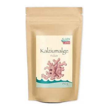 Produktbild von ALGENLADEN - Kalziumalge Pulver - 150g | reich an Kalzium | hohe Qualität | sehr fein gemahlen | geeignet für Hafermilch