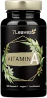 7Leaves Vitamin A VEGAN & hochdosiert - 10000 iE / 3000 µg Retinol (Retinylacetat) - 120 vegane Kapseln stärken das IMMUNSYSTEM - 7Leaves - made in Germany