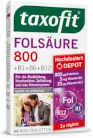 taxofit Folsäure 800 + Vitamin B1, B6 und B12 Tabletten, 40