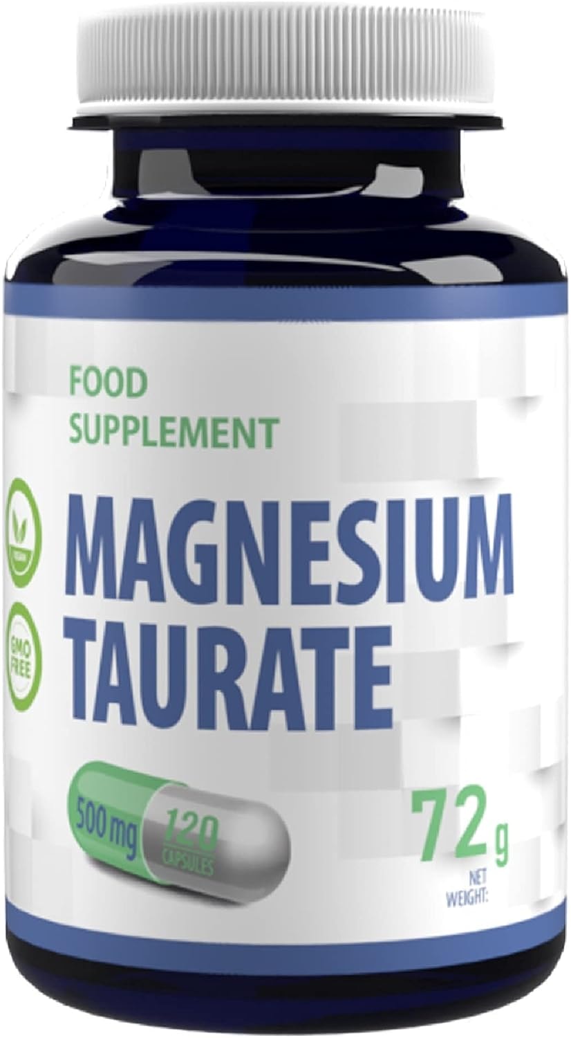 Produktbild von Bewertung Hepatica Magnesium Taurate 2000mg pro Portion 120 Vegane Kapseln, Laborgeprüft, Hochdosiert, Nicht GVO & Glutenfrei