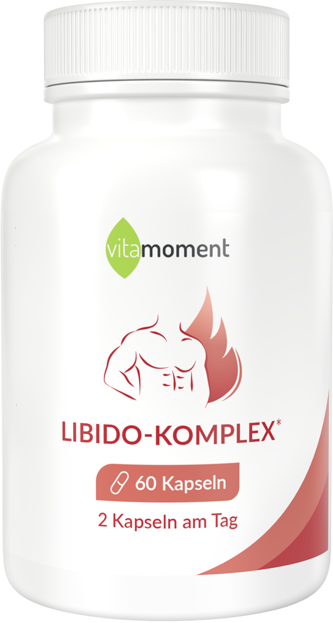 Produktbild von Bewertung vitamoment Libido-Komplex Kapseln Zink Selen Vitamin B6 Maca Bockshornklee Traubenkerne Ginseng Fruchtbarkeit Hormone Spermabildung Testosteron