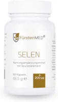 Produktbild von FürstenMED Selen Kapseln Selen 200µg Selen Hochdosiert aus Natriumselenit für optimale Bioverfügbarkeit 180 Vegane Selenium Kapseln, ohne Zusatzstoffe