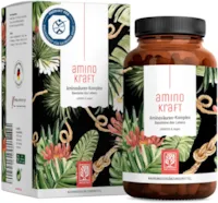 Produktbild von Bewertung NATURTREU Aminosäuren vegan Komplex hochdosiert 180 Amino Tabletten mit je 1000 mg pro Tagesdosis mit 12 verschiedenen Aminosäuren EAA Pattern Presslinge von NATURTREU