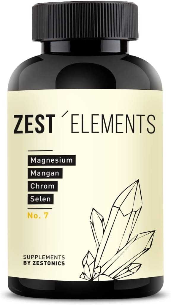 Produktbild von zestonics - ZEST'ELEMENTS Multimineral-Komplex - Magnesium, Mangan, Selen, Zink, Chrom, Kalium, elementares Jod u.v.a.m. (1x94g) von zestonics