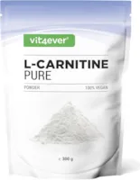Produktbild von Bewertung Vit4ever L-Carnitin Pure 300g reines Pulver ohne Zusätze 100% L-Carnitin Tartrat 100 Portionen mit 3000 mg Carnitinpulver