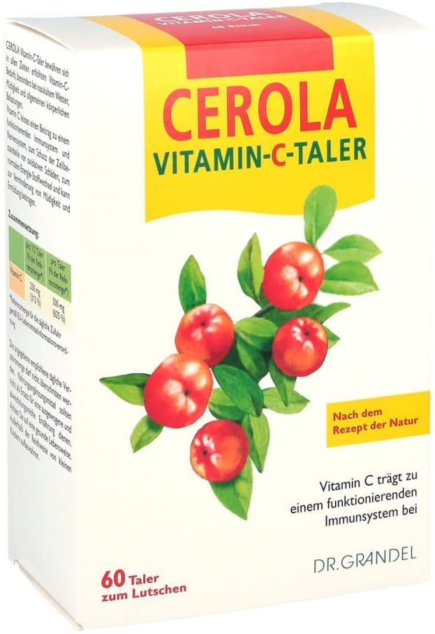 Produktbild von Bewertungsergebnis Dr. Grandel Cerola Vitamin C Taler zum Lutschen 96 St. Lutschtabletten