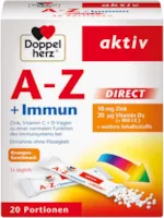 Produktbild von Doppelherz A–Z + Immun DIRECT Multivitamin – Mit Zink, Vitamin B12, Vitamin C und D als Beitrag für die normale Funktion des Immunsystems – 20 Sachets