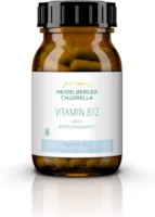 Produktbild von Bewertung Heidelberger Chlorella Vitamin B12 aktiv Methylcobalamin Kapseln vegan hochdosiert gute Bioverfügbarkeit ohne unnötige Zusatzstoffe 30 g 60 Kapseln