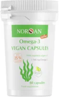 NORSAN Premium Omega 3 Algenöl Vegan Kapseln 80 Stück 1.700mg Omega 3 pro Tagesdosis mit 420 mg EPA  840mg DHA Omega 3 Algenöl aus nachhaltigem Anbau