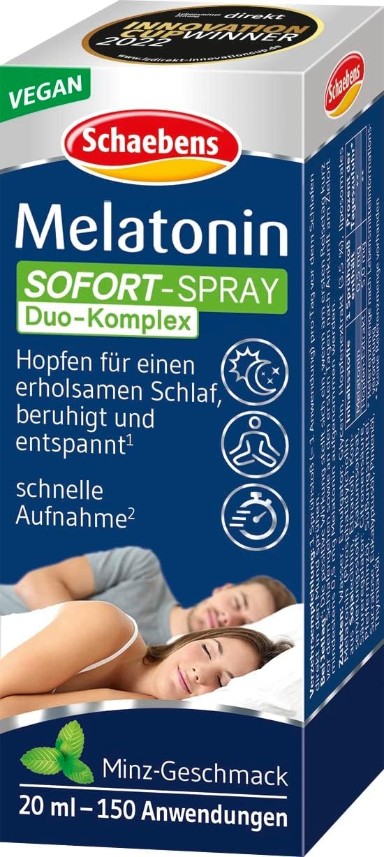 Produktbild von Bewertung Schaebens Melatonin Sofortige Sprühen Zuckerfrei 20 ml