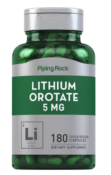 Produktbild von Bewertung PipingRock Lithiumorotat 5 mg, 180 Kapseln mit schneller Freisetzung aus den USA