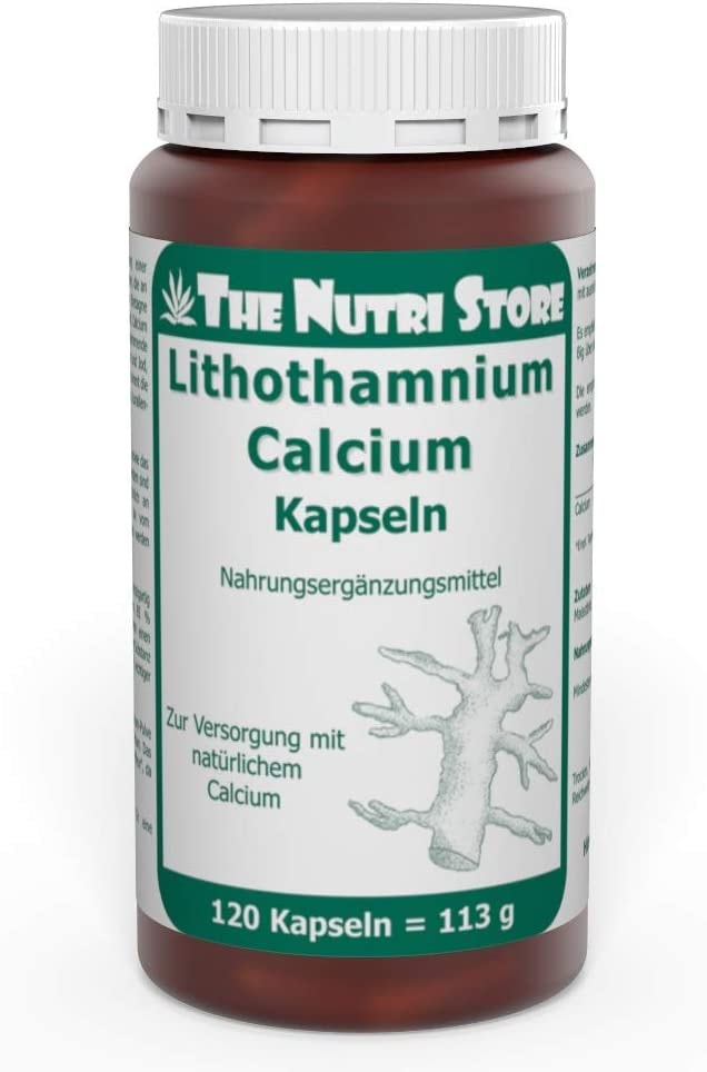Produktbild von Hirundo Products The Nutri Store Lithothamnium Calcium Kapseln 120 Stk. Zur Versorgung Mit Natürlichem Calcium