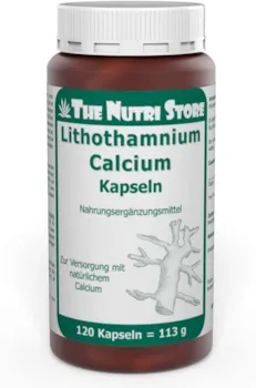 Produktbild von Hirundo Products The Nutri Store Lithothamnium Calcium Kapseln 120 Stk. Zur Versorgung Mit Natürlichem Calcium