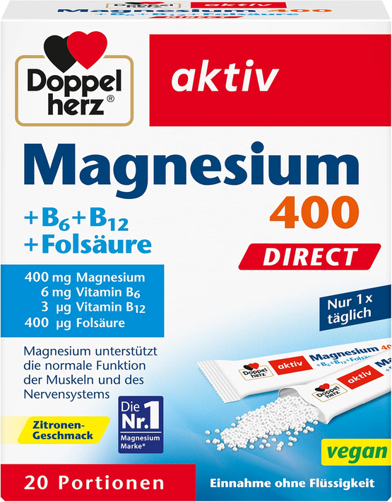 Produktbild von Bewertung Doppelherz Magnesium 400 DIRECT