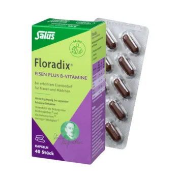 Produktbild von Salus Floradix Eisen plus B-Vitamine Kapseln, 40 St.