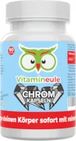 Vitamineule Chrom Kapseln - 500 µg - hochdosiert & vegan - Chrompicolinat ohne künstliche Zusätze - kleine Kapseln statt große Tabletten - Qualität aus Deutschland - Vitamineule®