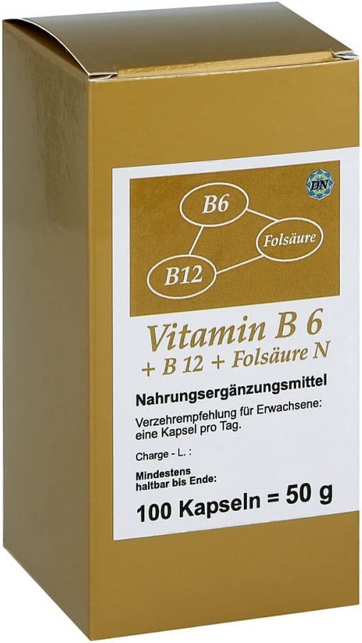 Produktbild von FBK-Pharma GmbH - Vitamin B6+B12+Folsäure N Kapseln