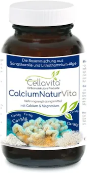 Produktbild von Cellavita Calcium Natur Monatsvorrat 120g Calcium & Magnesium/Sango-Korallenpulver & Lithothamnium-Algenpulver