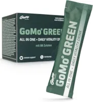 Produktbild von Bewertung GoMo GREEN All in One Daily Vitality Drink mit Spirulina aus Österreich zur Verbesserung der Leistungsfähigkeit & Konzentration deine tägliche Greens Energie made in Germany 30 Portionen