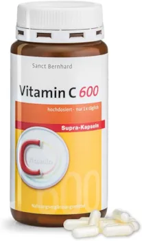 Produktbild von Bewertung Sanct Bernhard Vitamin-C-600-Supra-Kapseln Inhalt 180 Kapseln