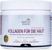 Produktbild von Adelle Davis Kollagen für die Haut Collagen gegen Falten Collagen Pulver für die Schönheit Collagen Typ 1 und 3 | Hyaluronsäure + Vitamin C + Zinc | 187g