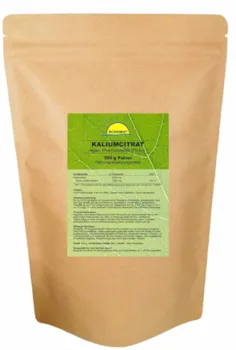 Produktbild von Bonemis Kaliumcitrat Pulver 500g im Beutel, Pharmaqualität (Ph.Eur. zertifiziert), ohne Zusatzstoffe