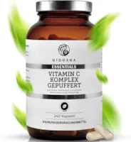 Produktbild von Bewertung QIDOSHA Vitamin C Komplex gepuffert plus Bioflavonoide magenfreundlich 240 Kapseln im Apothekerglas Vitamin C 1000mg Vitamin C hochdosiert Vitamin C gepuffert mit Bioflavonoiden aus der Biotterorange vegan