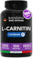 Produktbild von Bewertung BANDINI L-CARNITIN Premium Rohstoff Carnipure Höchste Dosierung pro Tablette 1000mg JE TAB 100 TAGEN L Carnitin Tartrat Stoffwechsel Booster Muskelaufbau Erholung Hochdosiert vegan