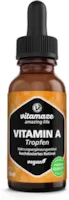 Produktbild von Bewertung Vitamaze amazing life Vitamin A Retinol Tropfen hochdosiert 5000 IE pro Tagesdosis 50 ml 1700 Tropfen Retinol flüssig vegan Natürliche Nahrungsergänzung ohne Zusatzstoffe hohe Bioverfügbarkeit Made in Germany