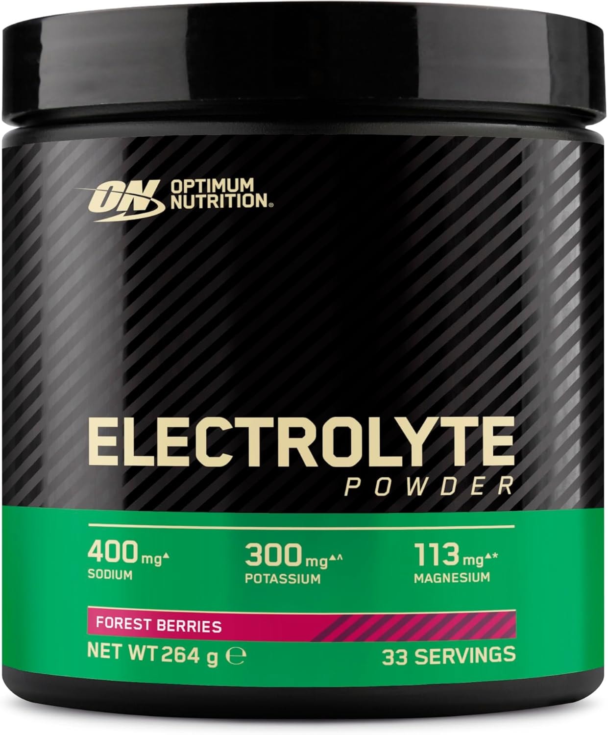 Produktbild von Bewertung Optimum Nutrition Mischfertiges Elektrolyt Nahrungsergänzungspulver mit Waldbeerengeschmack und Süßungsmittel 33 Portionen 264 g