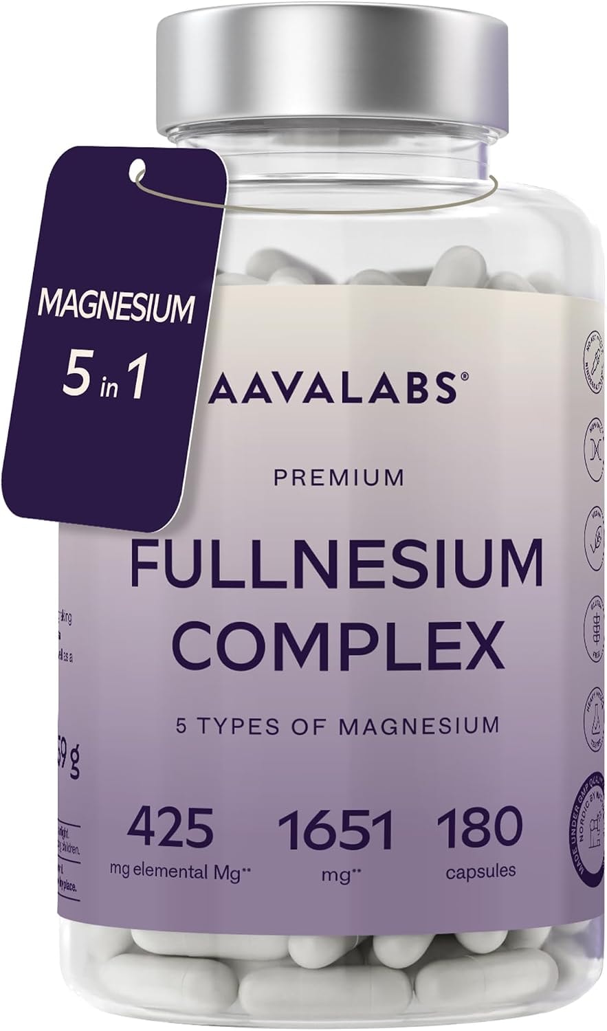 Produktbild von Bewertung AAVALABS Magnesium Komplex Hochdosiert