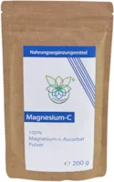 Produktbild von VITARAGNA Magnesium-C Pulver, Magnesium-Ascorbat als Reinsubstanz, Vitamin-C in Pulverform als leicht lösliches, 200 g Magnesiumascorbat bzw. Magnesium Ascorbat