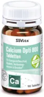 Produktbild von SoVita - Calcium Opti 800 Tabletten | Für Energiestoffwechsel, Muskeln, Verdauungsenzyme & Knochen | Nahrungsergänzung | 100 Tabletten