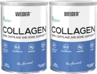 Produktbild von WEIDER Collagen Pulver Duo Pack, Kollagen Peptide hochdosiert, mit Hyaluronsäure, Magnesium und Vitamin C, zuckerfrei, für gesunde Haut, Knorpel und Knochen, 2x 300g (2x 30 Portionen!)