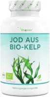 Produktbild von Vit4ever - Bio Kelp (Natürliches Jod) - 365 Tabletten mit je 200µg Jod aus Bio-Braunalgen - Laborgeprüft - Ohne unerwünschte Zusätze - Hochdosiert - Vegan