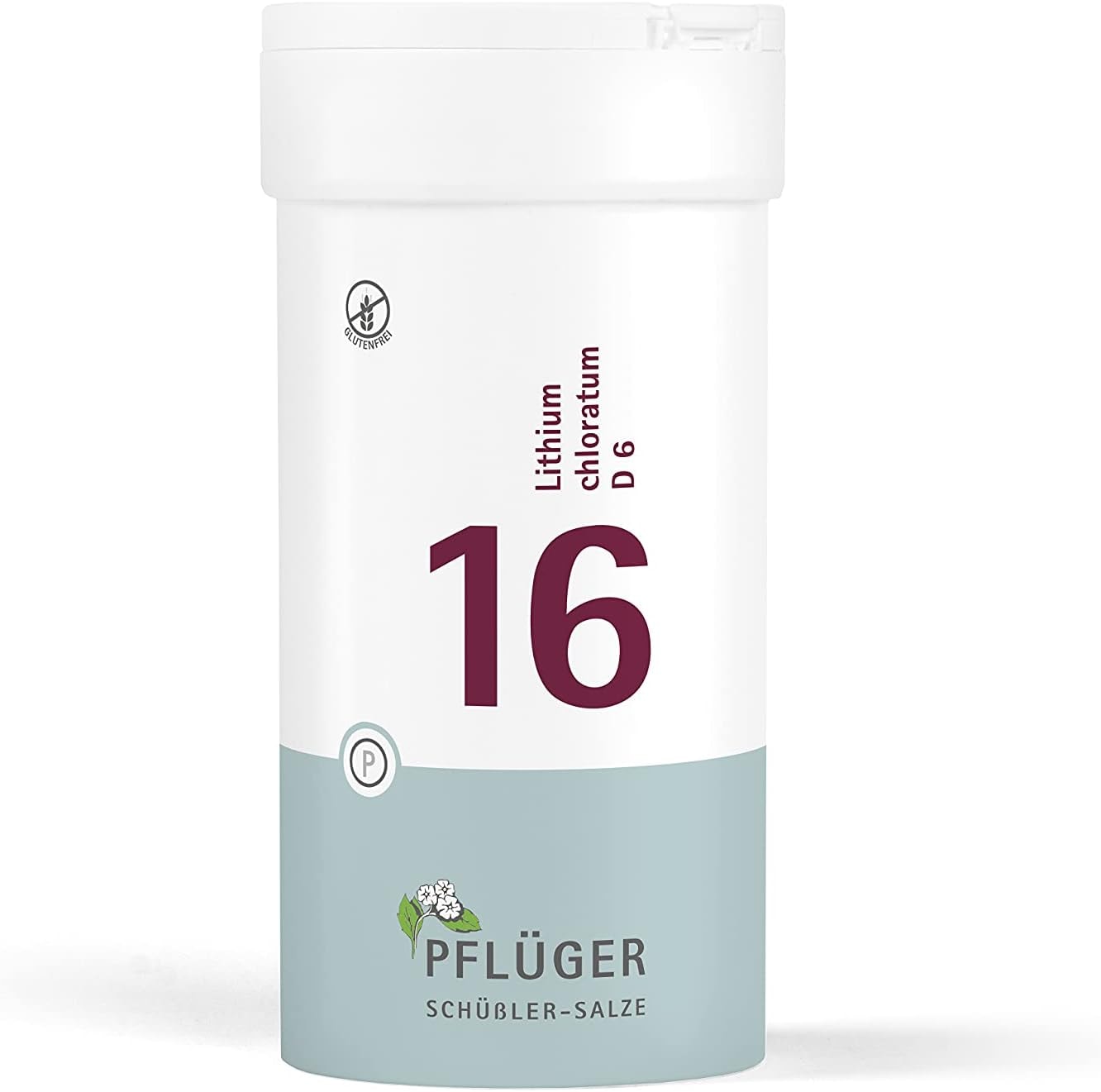 Produktbild von Bewertung PZN 06322294 PFLÜGER Schüßler Salze Nr. 16 Lithium chloratum D6 400 Tabletten Das Ergänzungsmittel der Nerven und Gelenke glutenfrei