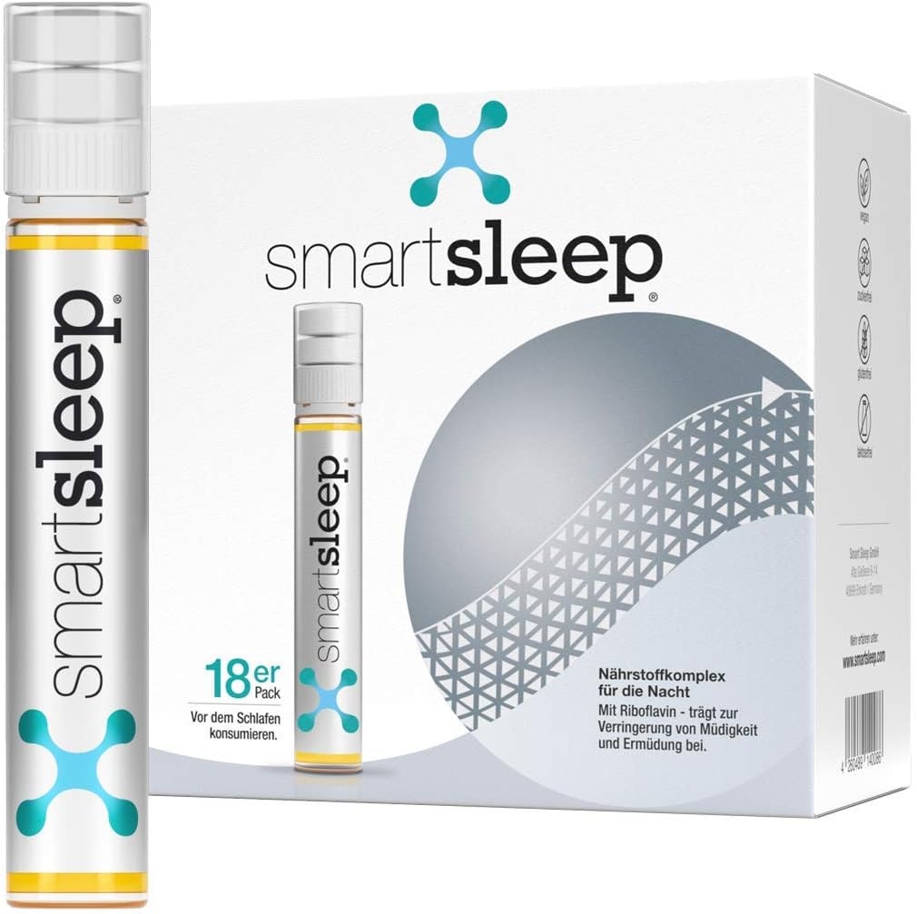Produktbild von Bewertung smartsleep® bekannt aus Höhle der Löwen Unterstützung der Regenerationsprozesse mit Creatin, Vitaminen, Mineralstoffen und der Aminosäure L-Glycin