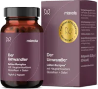 Produktbild von Bewertung miavola der Umwandler Schilddrüsen und Leber Komplex mit Mariendistel, Artischocke, Cholin, Glutathion, Selen, NAC + weitere Aminosäuren - 60 Kapseln hochdosiert & vegan