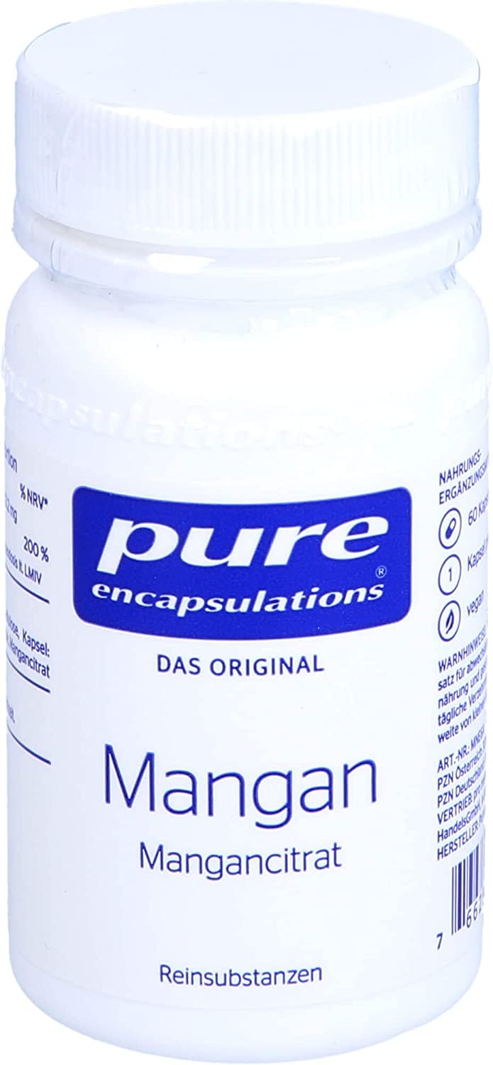 Produktbild von Bewertung Pure Encapsulations Mangan 60 Kapseln