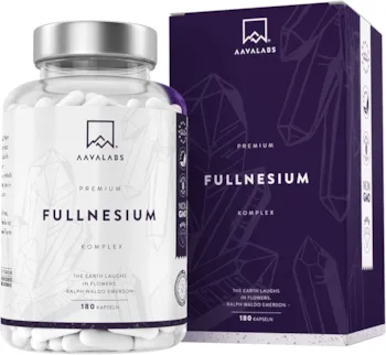 Produktbild von Bewertung AAVALABS Magnesium Hochdosiert Kapseln 400mg elementares Magnesium je Tagesdosis - 180 Magnesium Tabletten aus: Magnesiumcitrat, Magnesium Glycinat, Magnesium Malat, Magnesiumtaurat & Magnesiumoxid