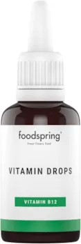 foodspring Vitamin Drops B12, 30 ml, Vitamin B12 zur Stärkung der Abwehrkräfte und Verringerung von Müdigkeit
