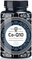 Produktbild von DiaPro Vegane Coenzym Q10 Kapseln mit 200mg CoenzymQ10 pro Kapsel. Hochdosiert. 120 Kapseln als 4-Monats-Vorrat. 100% Vegan. Laborgeprüft. Made in Germany.