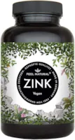 Produktbild von Feel Natural - Zink Tabletten - 365 Stück im Jahresvorrat - Hochdosiert mit 25mg je Tagesdosis - Hochwertig: Zink-Bisgylcinat - Laborgeprüft, ohne Zusätze wie Magnesiumstearat - Vegan und in Deutschland produziert