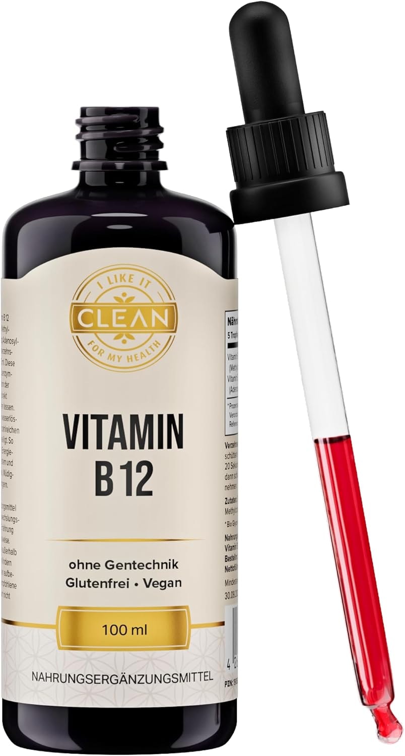 Produktbild von Bewertung I-like-it-Clean Vitamin B12 Tropfen 100ml laborgeprüft Synergistische Formel bestehend aus den aktiven Formen Methylcobalamin Adenosylcobalamin ohne Alkohol vegan in Deutschland produziert