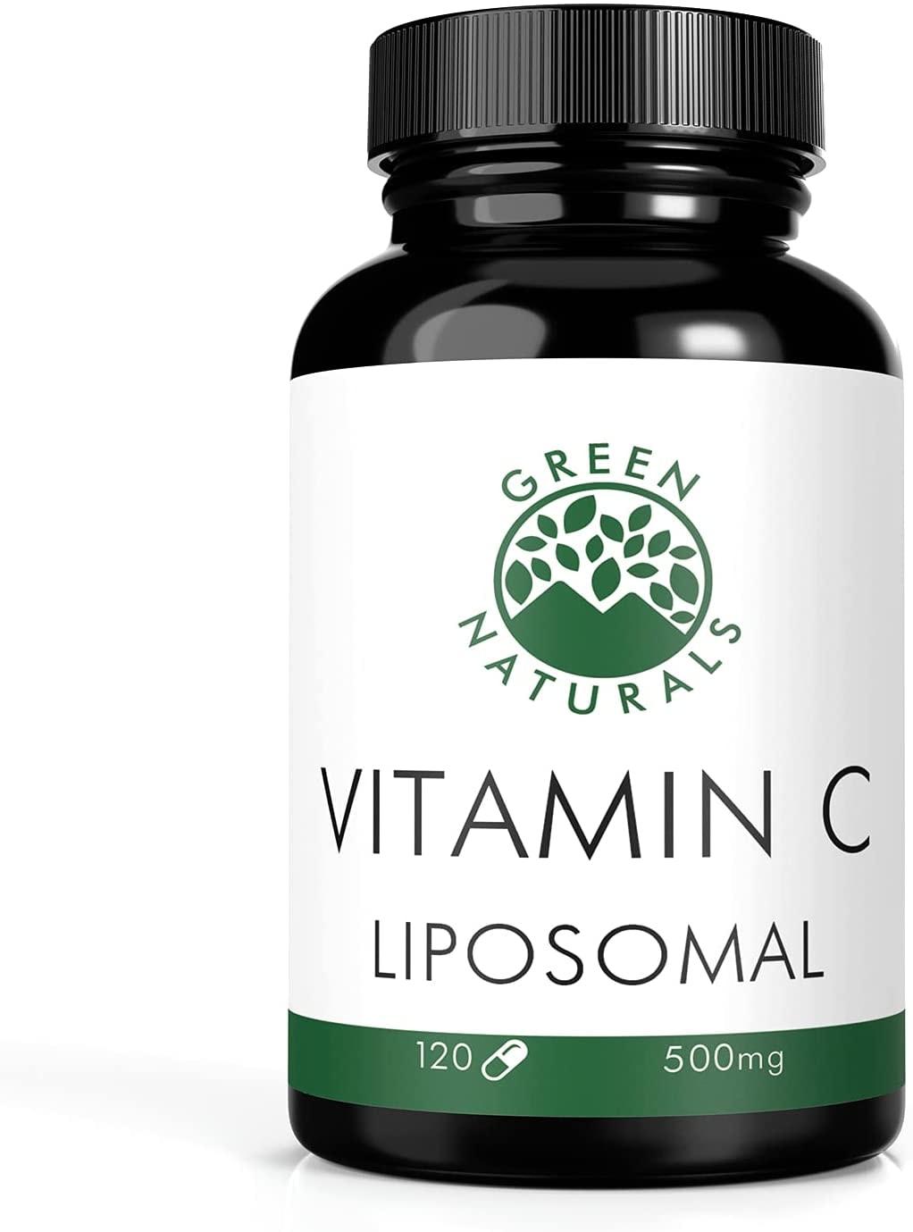 GREEN NATURALS Echtes Liposomales Vitamin C (120 Kapseln) - 100% Vegan - 0% Zusätze - dt. Herstellung - Vorrat für 4 Monate